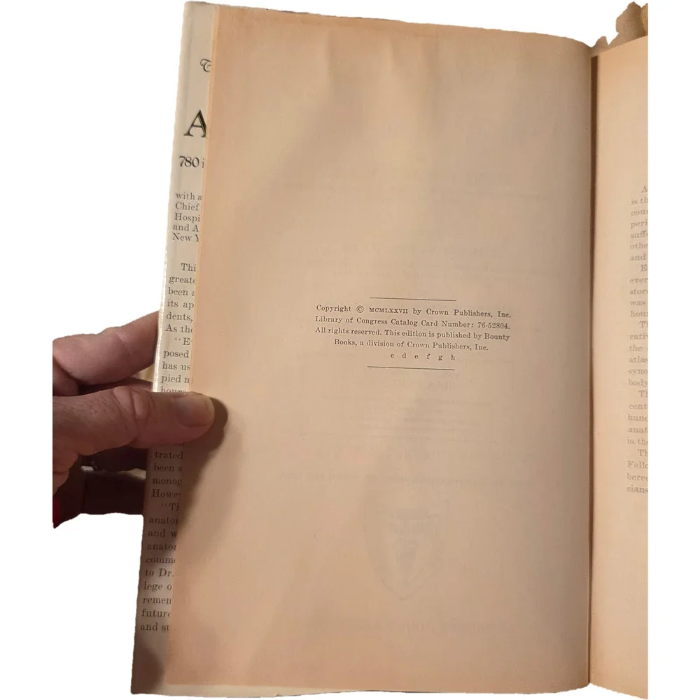 Gray's Anatomy Classic Collector's Edition Hardcover 1977 Bounty Books